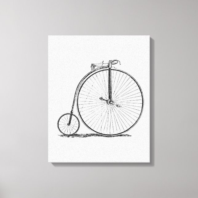High Wheeler Bicycle Penny Farthing Leinwanddruck (Vorderseite)
