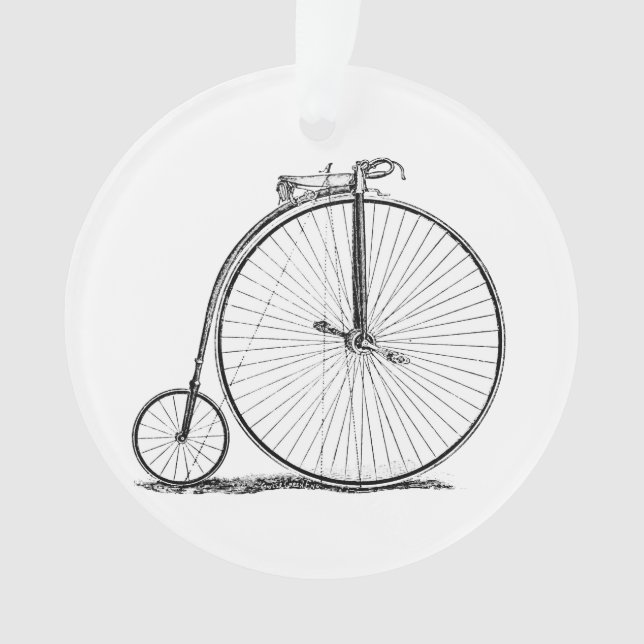 High Wheeler Bicycle Penny Farthing Ornament (Vorderseite)