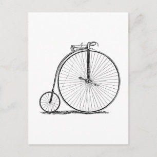 High Wheeler Bicycle Penny Farthing Postkarte