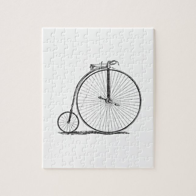 High Wheeler Bicycle Penny Farthing Puzzle (Vertikal)