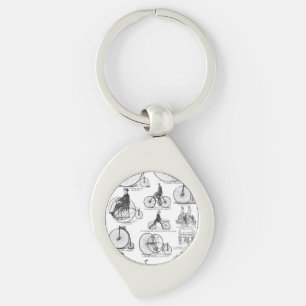 High Wheeler Bicycle Penny Farthing Schlüsselanhänger