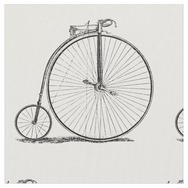 High Wheeler Bicycle Penny Farthing Stoff (Nahaufnahme)