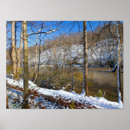 Highbanks Metro park, High Bluffs, im Winter, Ohio Poster