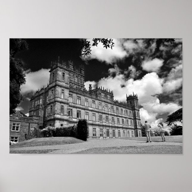 Highclere Castle Downton Abbey England Poster (Vorne)