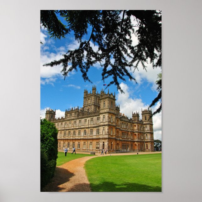 Highclere Castle Downton Abbey England Poster (Vorne)