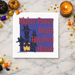 Higher Power Beats Haunted House | Nüchternes Hall Serviette