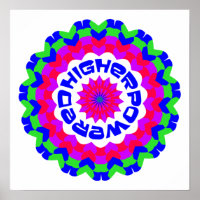 Higher Powered Spiritual Quote Kaleidoscope Design