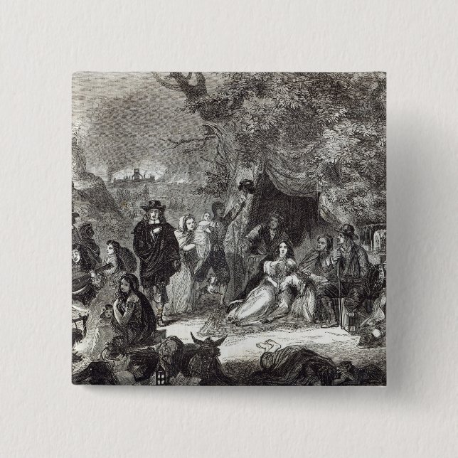 Highgate Felder während des großen Feuers von Button (Vorderseite)