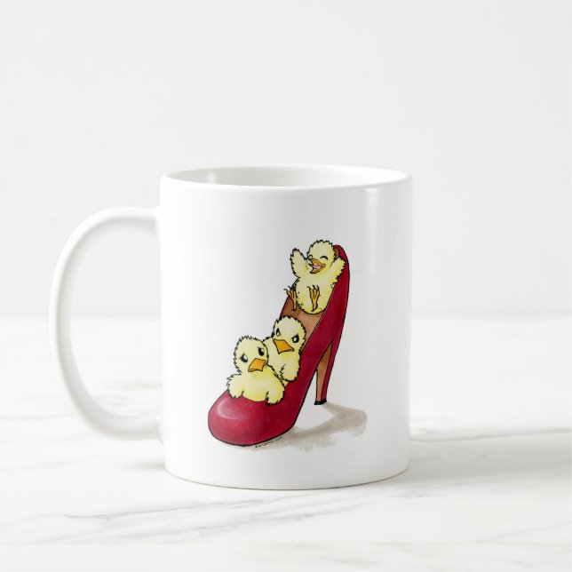 Highheel Küken-Tasse Kaffeetasse (Links)