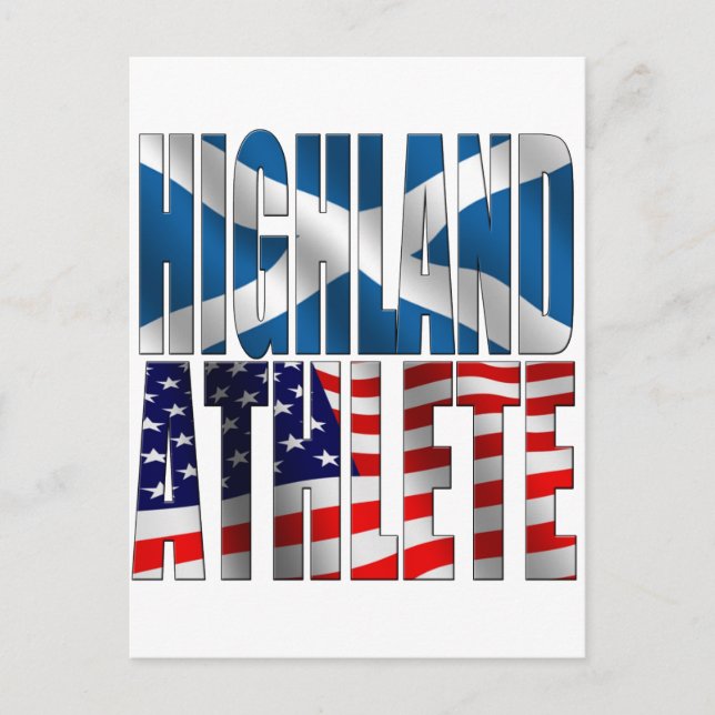 Highland Athlete Postkarte (Vorderseite)