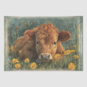 Highland Baby Cow Seidenpapier