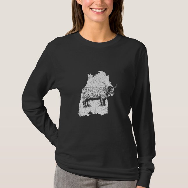Highland Cattle Breeder Highland Cow Baden württem T-Shirt (Vorderseite)