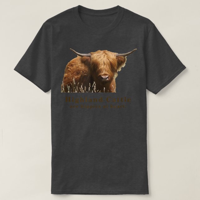 Highland Cattle Cow Hippie Top (Design vorne)