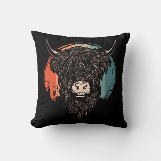 Highland Cattle Kissen (Vorderseite)