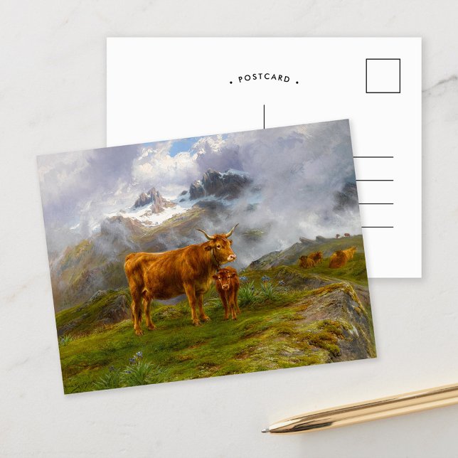 Highland Cattle | Rosa Bonheur Postkarte (Von Creator hochgeladen)