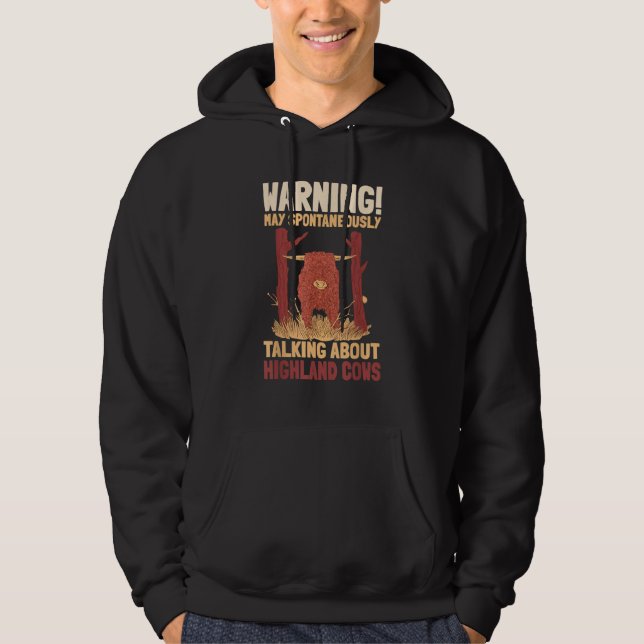 Highland Cattle Scottish Farmer Breeder Cattleman  Hoodie (Vorderseite)