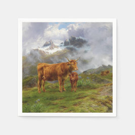 Highland Cattle (von Rosa Bonheur) Serviette