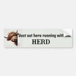 Highland Cow Autoaufkleber