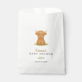 Highland Cow Baby Dusche Fevor Bag Geschenktütchen