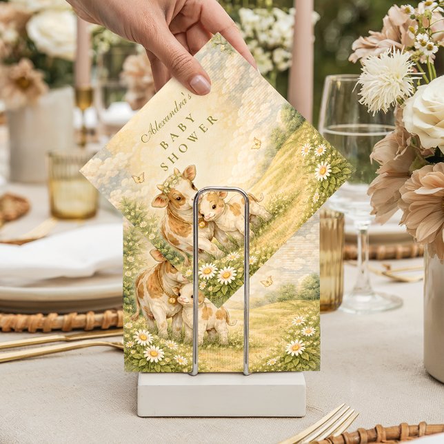 Highland Cow Baby Shower Serviette (Von Creator hochgeladen)