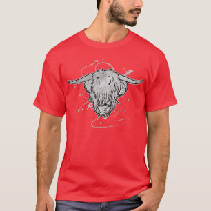 Highland Cow Bauern Scottish Cow T-Shirt