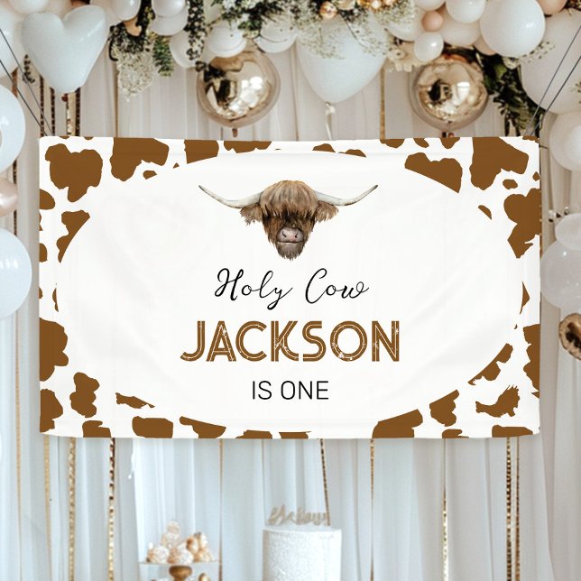 Highland Cow Birthday Banner (Von Creator hochgeladen)