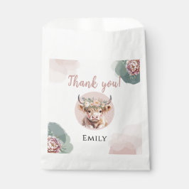 Highland Cow Birthday Favor Bags Girl Party Geschenktütchen