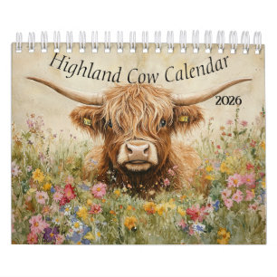 Highland Cow Calendar 2025 Kalender