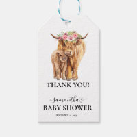Highland Cow Calf Baby Dusche