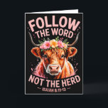 Highland Cow Christlich  Karte<br><div class="desc">Highland Cow Christlich</div>