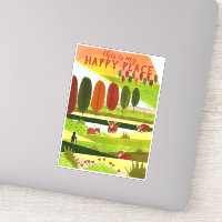 Highland Cow Fields Art Das ist mein glücklicher O