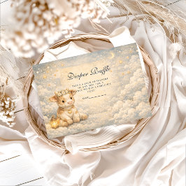 Highland Cow Floral Diapper Raffle Begleitkarte