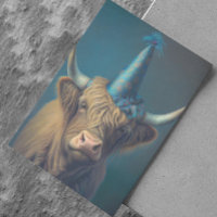 Highland Cow Geburtstagshut