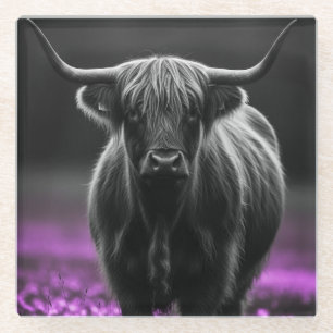 Highland Cow Glasuntersetzer