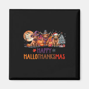 Highland Cow Halloween Weihnachtssaal Erntedank Magnet