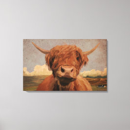 Highland Cow Leinwanddruck