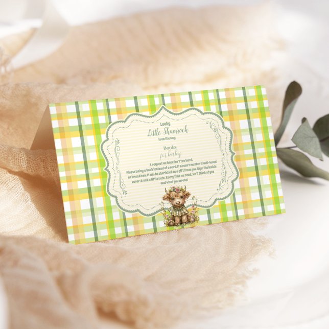 Highland Cow Lucky Little Kleeblatt Books for Baby Begleitkarte (Von Creator hochgeladen)