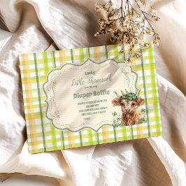 Highland Cow Lucky Little Shamroc Diapper Raffle Begleitkarte