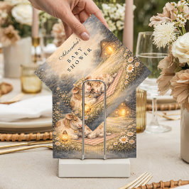 Highland Cow Meadow Baby Shower Serviette