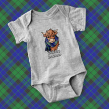 Highland Cow mit MacKay Tartan Scarf