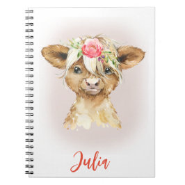Highland Cow-Notebook Notizblock