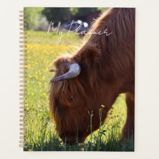 Highland Cow Planner - Spring Theme Planer