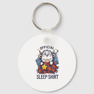 Highland Cow Png, Offizielle Schlafng Schlüsselanhänger