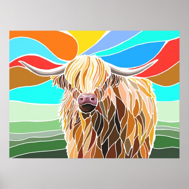 Highland Cow Poster (Vorne)
