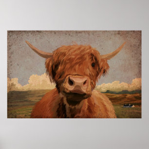 Highland Cow Poster