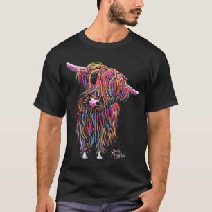 HiGHLaND CoW PRiNT ANiMaL PRiNT ' BoLLY ' T-Shirt