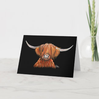 HiGHLaND CoW PRiNT "CHaRLeY" VON SHiRLeY MacARThuR Karte