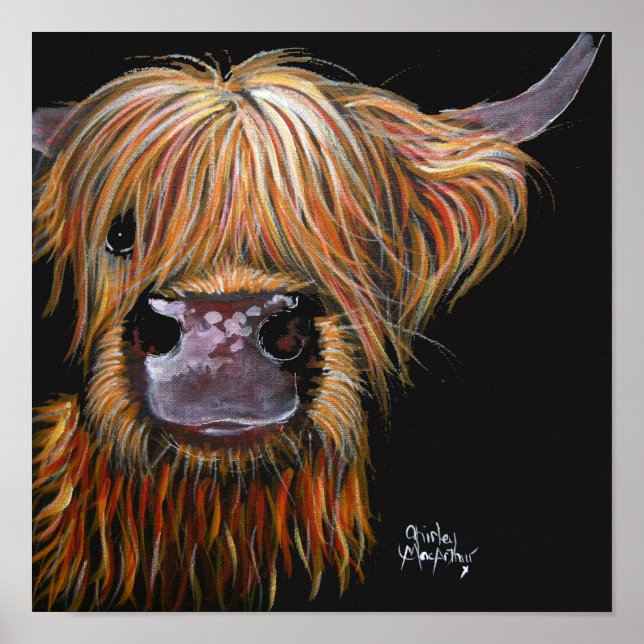 HiGHLaND CoW PRiNT "HeNRY" VON SHiRLeY MacARTHuR Poster (Vorne)