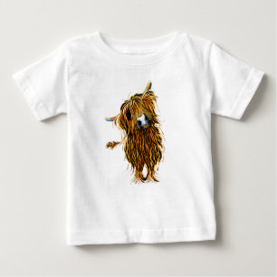 Highland Cow Print T - Shirt ' CoooWeee '