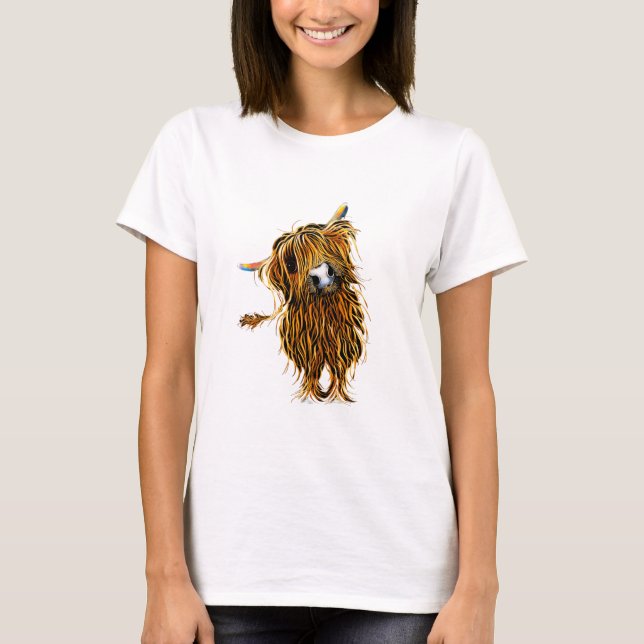 HiGHLaND CoW PRiNT T - Shirt ' CoooWeee ' (Vorderseite)